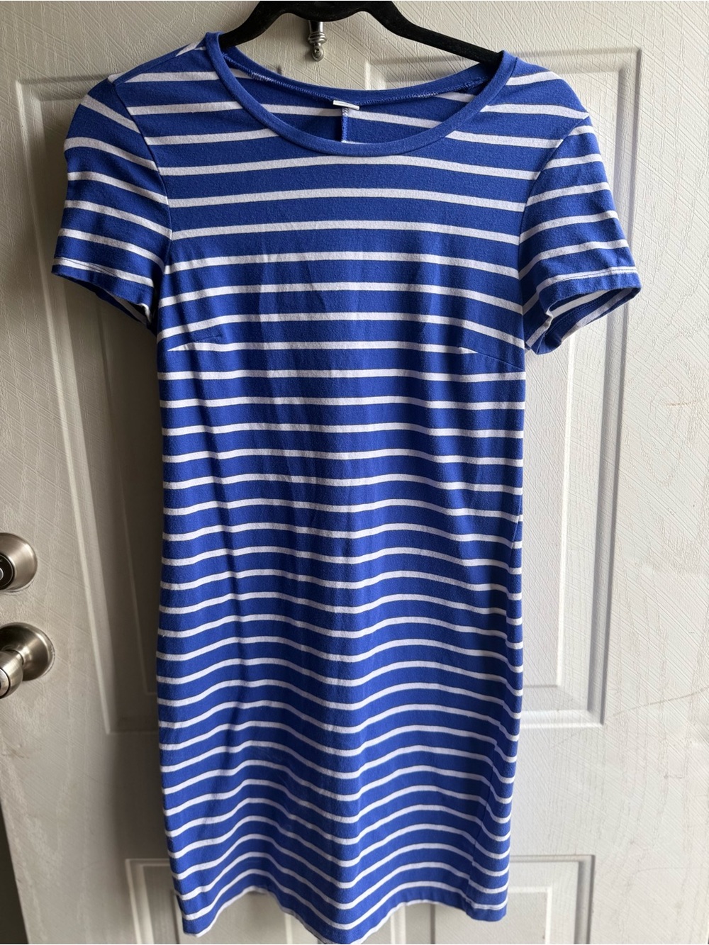 Old Navy Blue and White Striped Tee